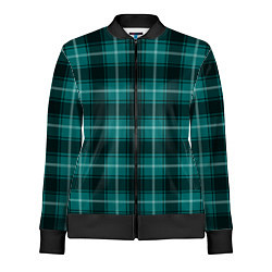 Женская олимпийка Шотландка зелёный