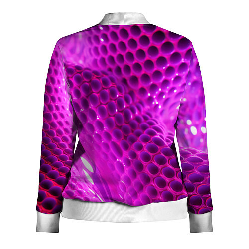 Женская олимпийка Розовые объемные соты / 3D-Белый – фото 2