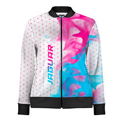 Женская олимпийка Jaguar neon gradient style: по-вертикали