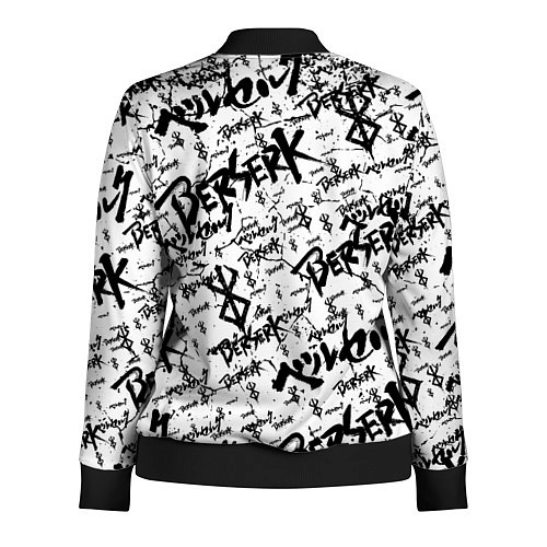 Женская олимпийка Berserk tattoo mask / 3D-Черный – фото 2