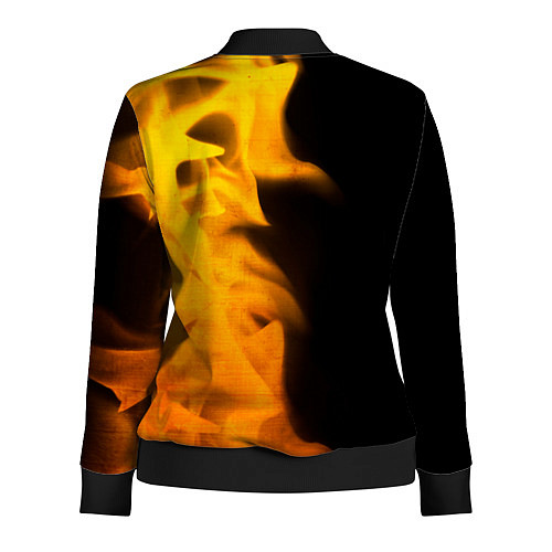 Женская олимпийка Dark Souls - gold gradient по-вертикали / 3D-Черный – фото 2