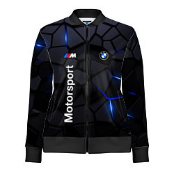 Олимпийка женская BMW Motorsport - плиты с эффектом свечения, цвет: 3D-черный