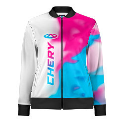 Женская олимпийка Chery neon gradient style по-вертикали