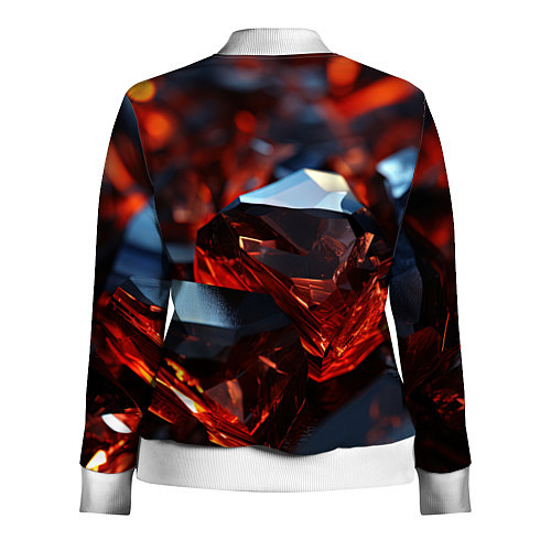 Женская олимпийка Визуальные ритмы в геометрии / 3D-Белый – фото 2