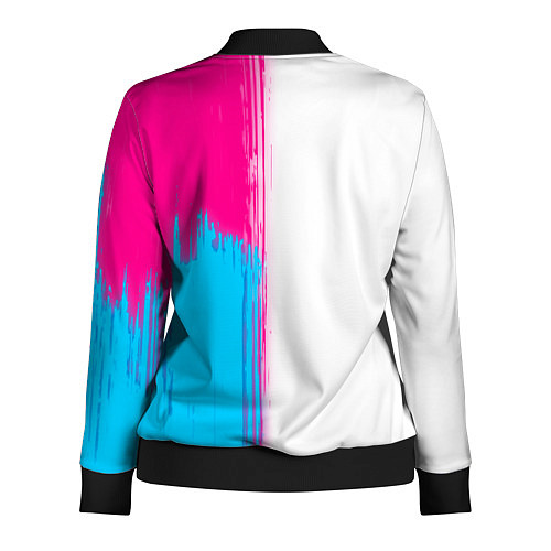 Женская олимпийка Lindemann neon gradient style по-вертикали / 3D-Черный – фото 2