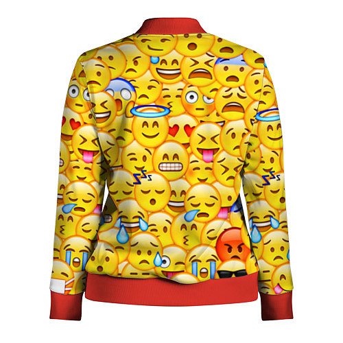 Женская олимпийка Emoji / 3D-Красный – фото 2