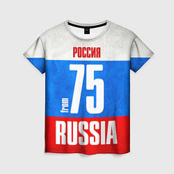 Футболка женская Russia: from 75, цвет: 3D-принт