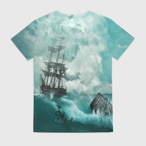 Женская футболка Море / 3D-принт – фото 2