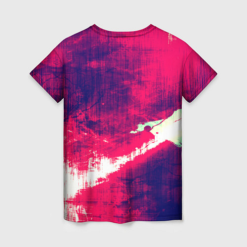 Женская футболка Брызги красок / 3D-принт – фото 2