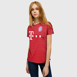 Футболка женская Bayern FC: T-mobile, цвет: 3D-принт — фото 2