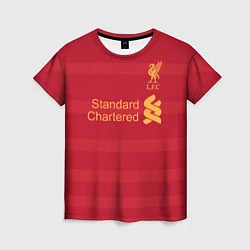 Футболка женская Liverpool FC: Standart Chartered, цвет: 3D-принт