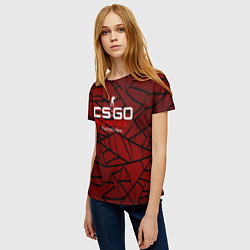 Футболка женская Cs:go - Crimson Web Style Factory New Кровавая пау, цвет: 3D-принт — фото 2