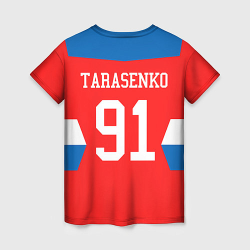 Женская футболка Сборная РФ: #91 TARASENKO / 3D-принт – фото 2