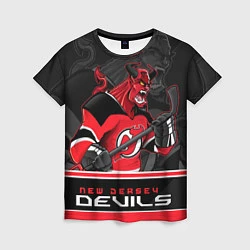 Футболка женская New Jersey Devils, цвет: 3D-принт