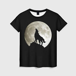 Футболка женская Moon Wolf, цвет: 3D-принт