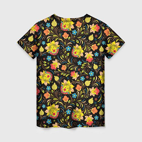 Женская футболка Цветочный узор / 3D-принт – фото 2