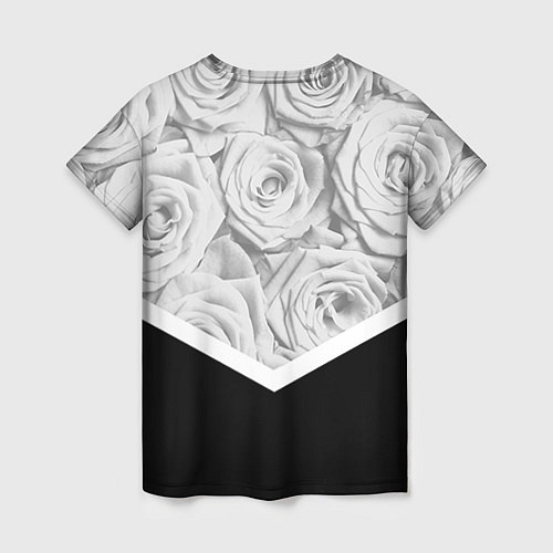 Женская футболка Розы / 3D-принт – фото 2