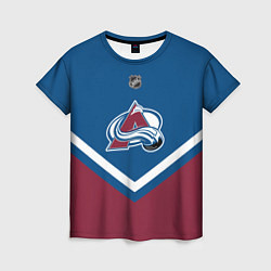 Футболка женская NHL: Colorado Avalanche, цвет: 3D-принт