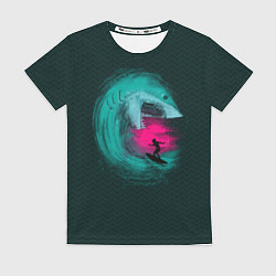 Футболка женская Shark Vortex, цвет: 3D-принт