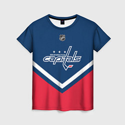 Футболка женская NHL: Washington Capitals, цвет: 3D-принт
