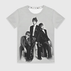 Футболка женская BTS Grey, цвет: 3D-принт