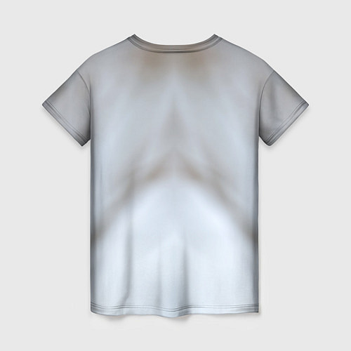 Женская футболка Зимняя лиса / 3D-принт – фото 2