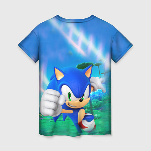 Женская футболка Sonic Boom / 3D-принт – фото 2