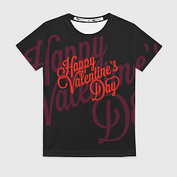 Женская футболка С днем святого Валентина