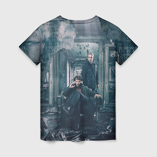 Женская футболка Шерлок и Ватсон / 3D-принт – фото 2