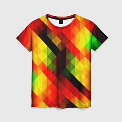 Женская футболка Block color
