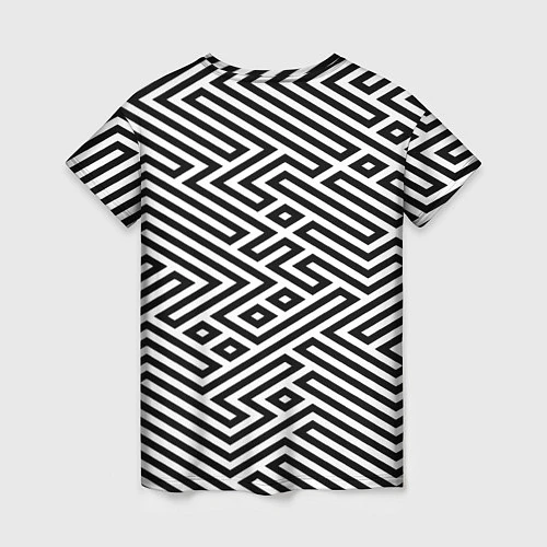 Женская футболка Optical illusion / 3D-принт – фото 2