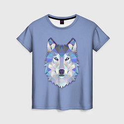 Женская футболка Геометрический волк