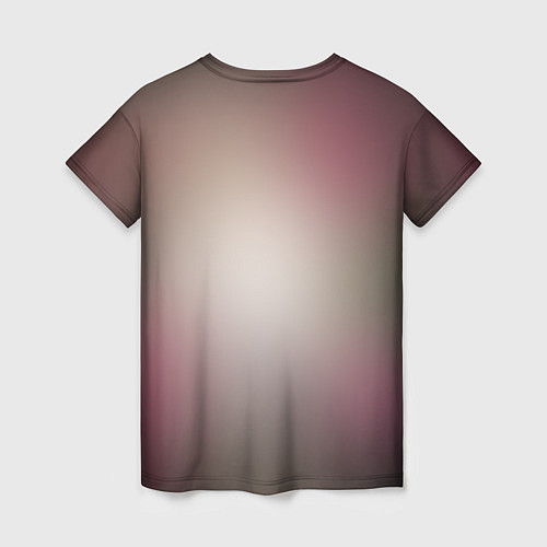 Женская футболка Песик в розах / 3D-принт – фото 2