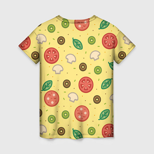 Женская футболка Pizza / 3D-принт – фото 2