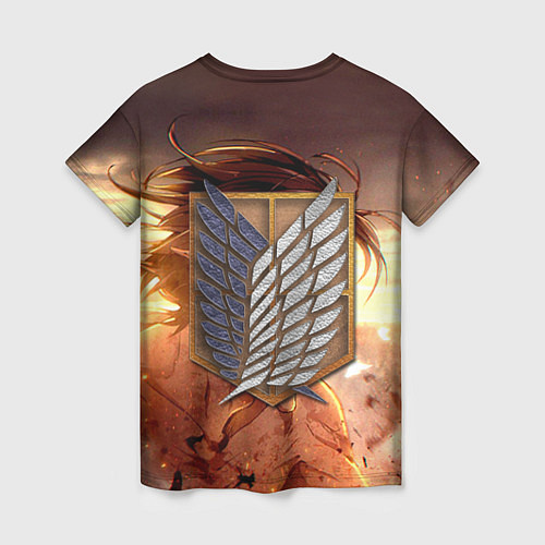 Женская футболка Атака Титанов / 3D-принт – фото 2