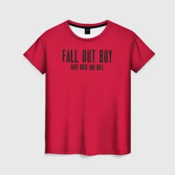 Футболка женская Fall out boy: Save Rock, цвет: 3D-принт