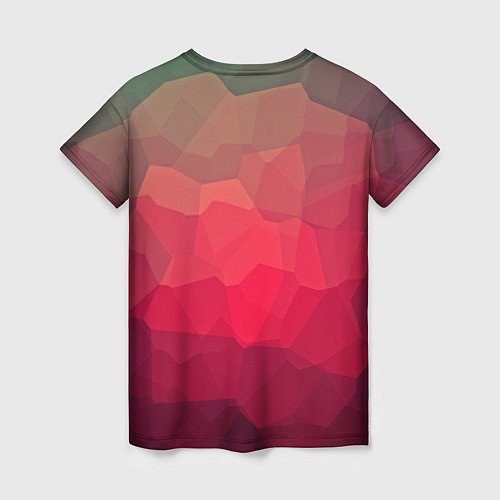 Женская футболка Edge abstract / 3D-принт – фото 2