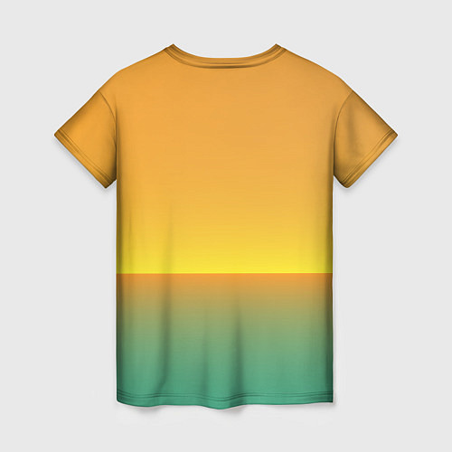 Женская футболка Летний пляж / 3D-принт – фото 2