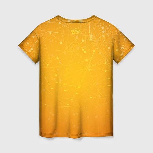 Женская футболка Bitcoin Orange / 3D-принт – фото 2