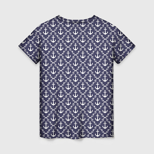Женская футболка Якоря: узор / 3D-принт – фото 2