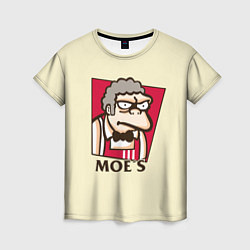 Футболка женская Moe's KFC, цвет: 3D-принт