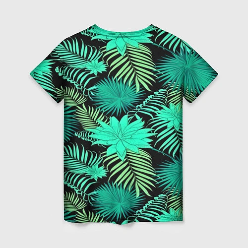 Женская футболка Tropical pattern / 3D-принт – фото 2