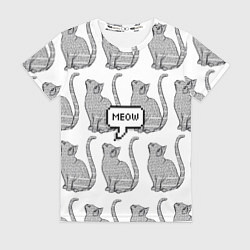 Футболка женская Meow Cats, цвет: 3D-принт