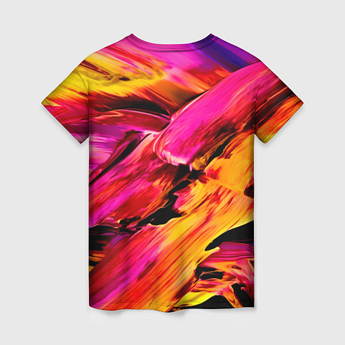 Женская футболка Акварельный цвет / 3D-принт – фото 2