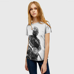 Футболка женская Battlefield Soldier, цвет: 3D-принт — фото 2