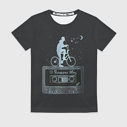 Футболка женская Moon retro rider, цвет: 3D-принт