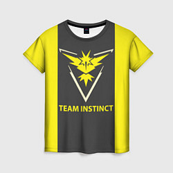 Футболка женская Team instinct, цвет: 3D-принт