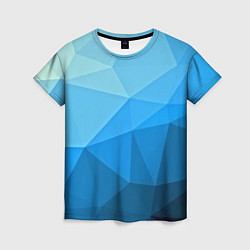 Футболка женская Geometric blue, цвет: 3D-принт