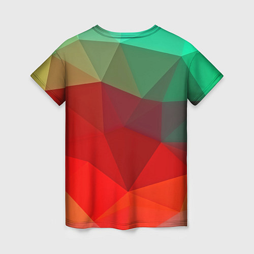 Женская футболка Abstraction colorise / 3D-принт – фото 2