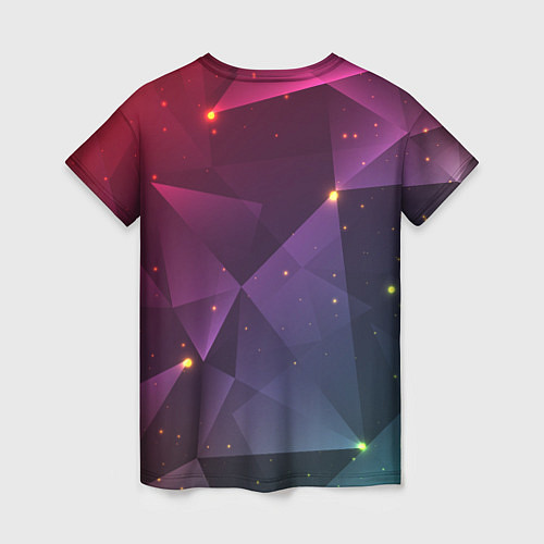 Женская футболка Colorful triangles / 3D-принт – фото 2